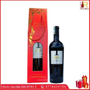 Set Quà Tặng Hộp Giấy 1 Chai Rượu Vang Ý 1933 Rosso