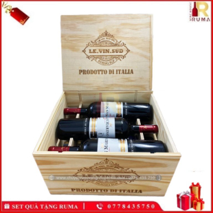 Set quà tặng 6 chai vang Chile San Marino