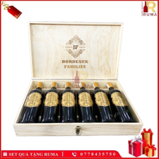 Set quà tặng 6 chai vang Pháp Quentin