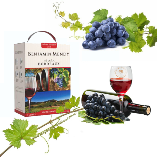 Rượu vang bịch Pháp Benjamin Mendy 3 lít