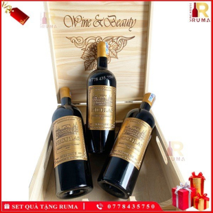 Set quà tặng 3 chai rượu vang Pháp Nicolas