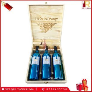 Set quà tặng 3 chai rượu vang Ý 1933 Blue
