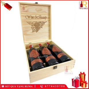 Set quà tặng 3 chai rượu vang Ý Pessotto