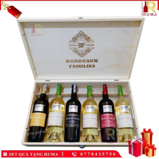 Set quà tặng 6 chai vang Pháp Francis Gillot