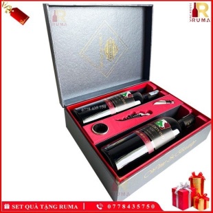 Set quà tặng hộp 2 chai rượu vang Ý Mondovino Semi kèm phụ kiện