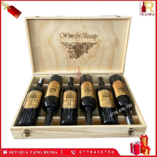 Set quà tặng 6 chai vang Ý Gianluca