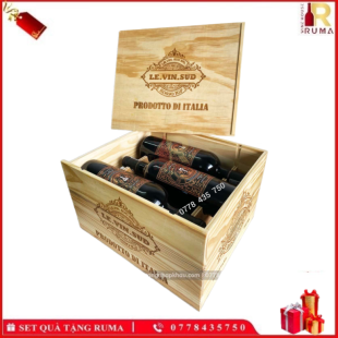 Set quà tặng 6 chai vang Ý Tolucci 14