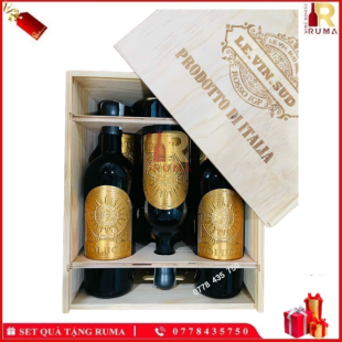 Set quà tặng 6 chai vang Ý Tolucci 17