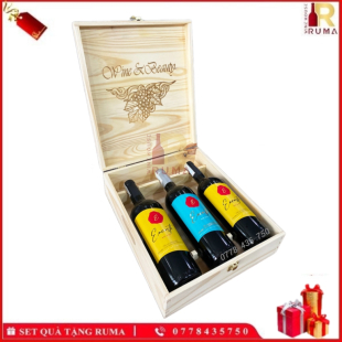 Set quà tặng 3 chai rượu vang Úc Encaste